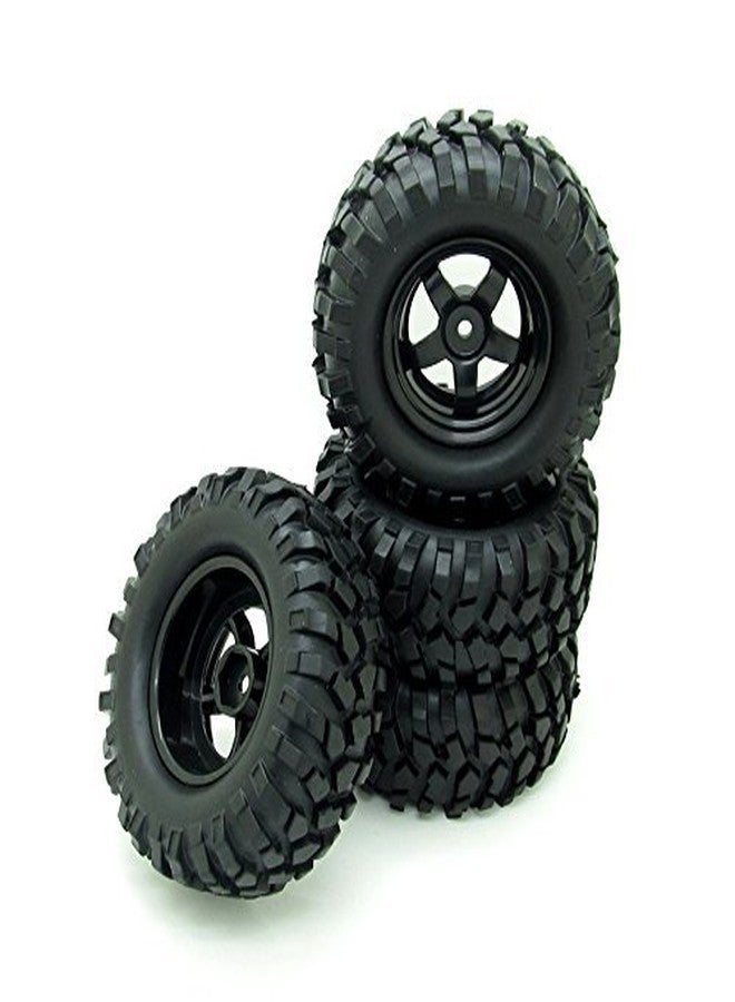 Rowiz 4X 1:10 RC Off-Road Car Wheel Tires 5 Spokes Wheel Rim 12 mm Hex RC Parts - Image 2